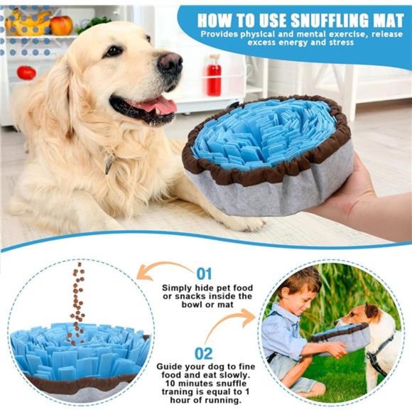 Adjustable Snuffle Mat for Dogs, Cats with Suction Cup, Dog Enrichment Toys - Picture 4 of 7